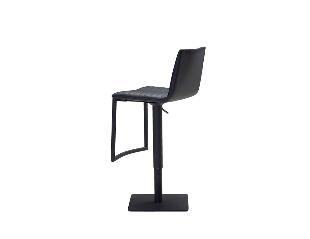 RAVEN Hydraulic Stool in Black by Mobital — view 3