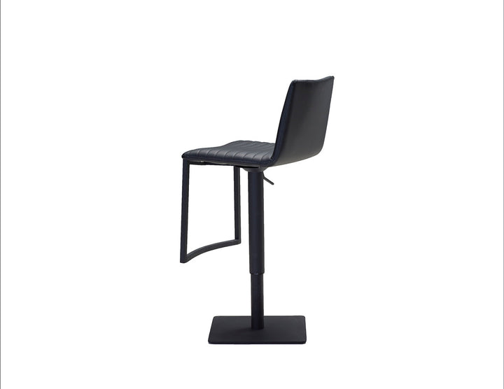 RAVEN Hydraulic Stool in Black by Mobital — view 3