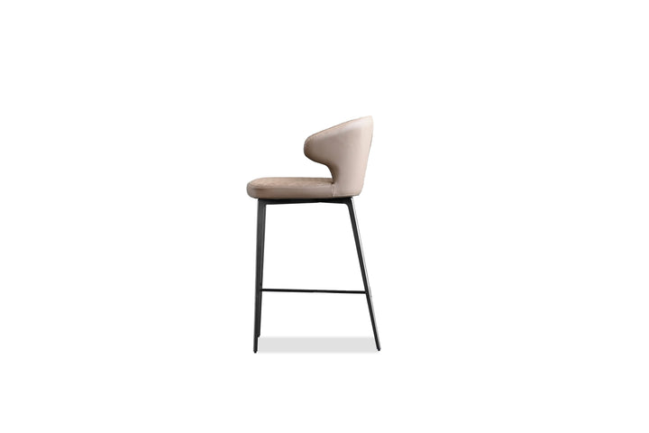 HUG Counter Stool in Russet Brown by Mobital — view 3