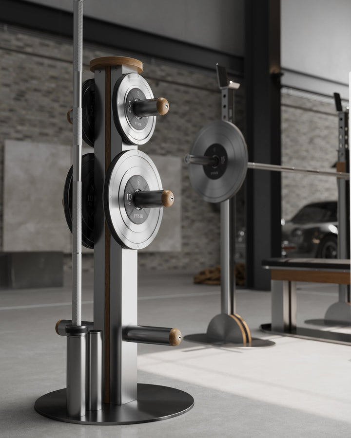 KLOM™ Weight Plate Set with Tower by FYSIK — lifestyle