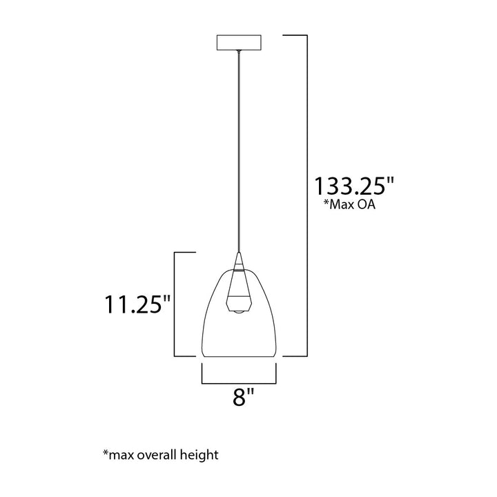 Sven LED Pendant by Studio M Lighting – line drawing