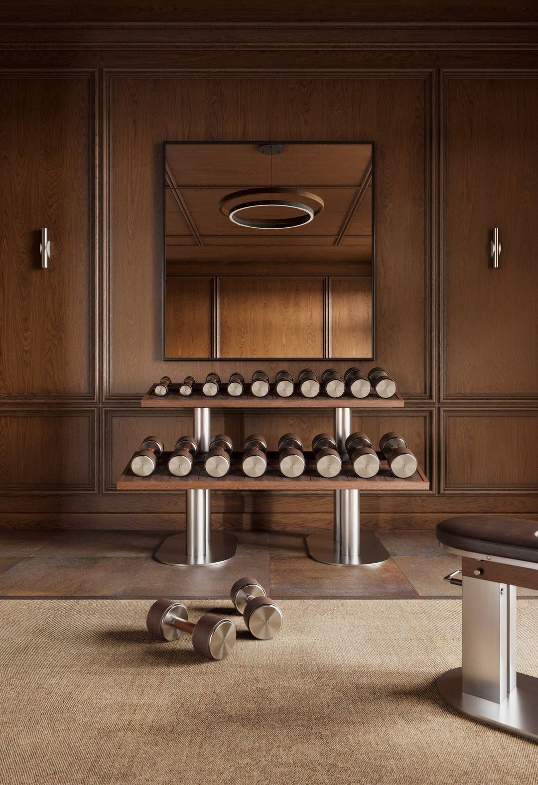 NAK™ Dumbbell Rack — Two Tier by FYSIK — lifestyle