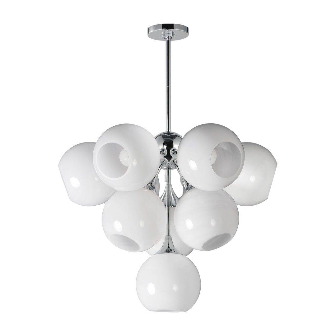 Neve 10-Light Pendant by Studio M Lighting in Polished Chrome