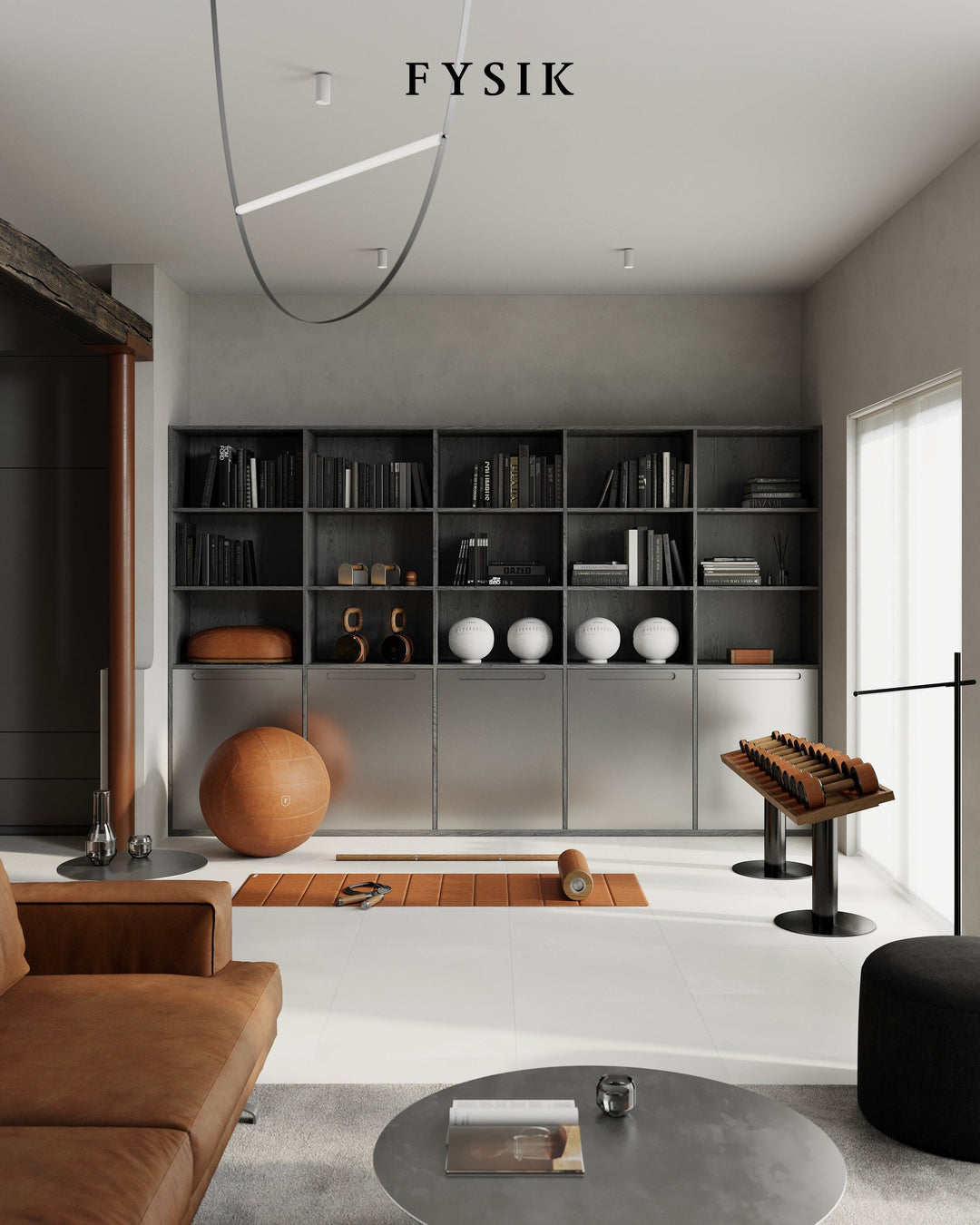 NAK™ Dumbbell Rack — Single Tier by FYSIK — lifestyle