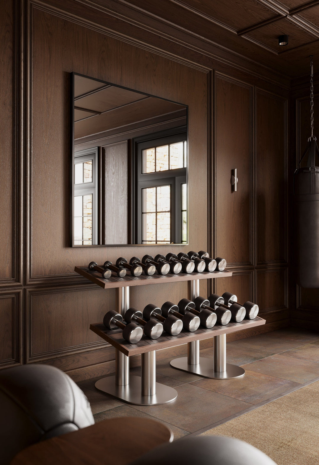 NAK™ Dumbbell Rack — Two Tier by FYSIK — lifestyle