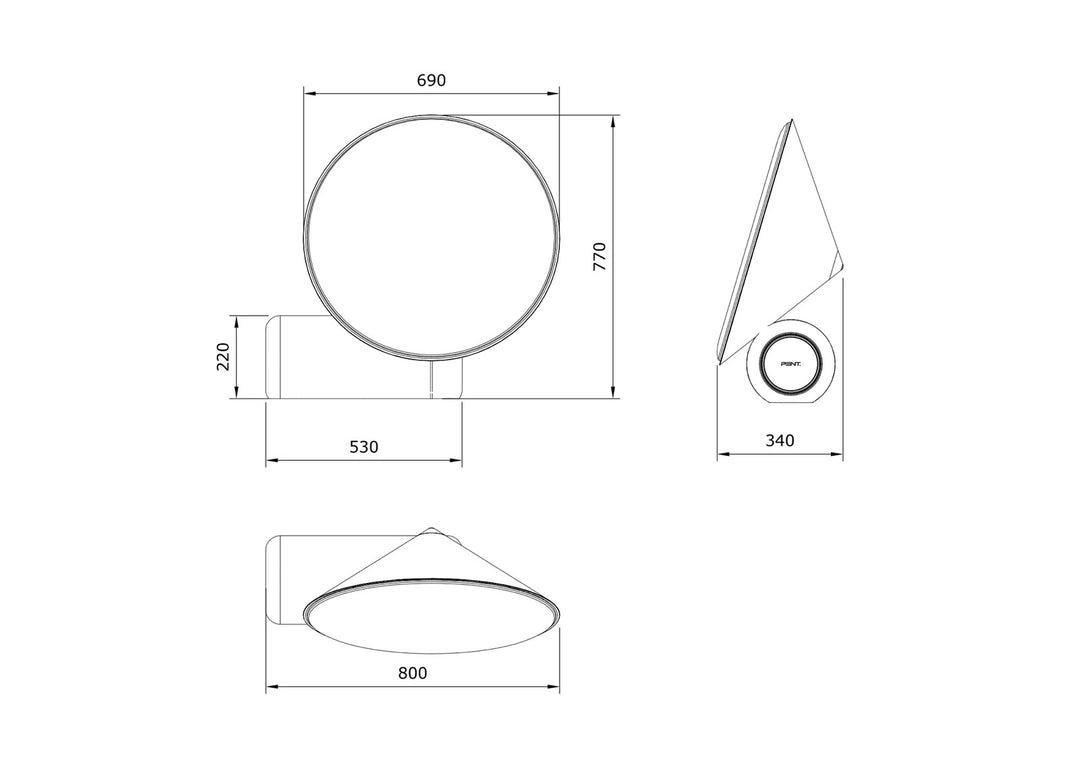 GULIA™ Oak Essence — dimensions
