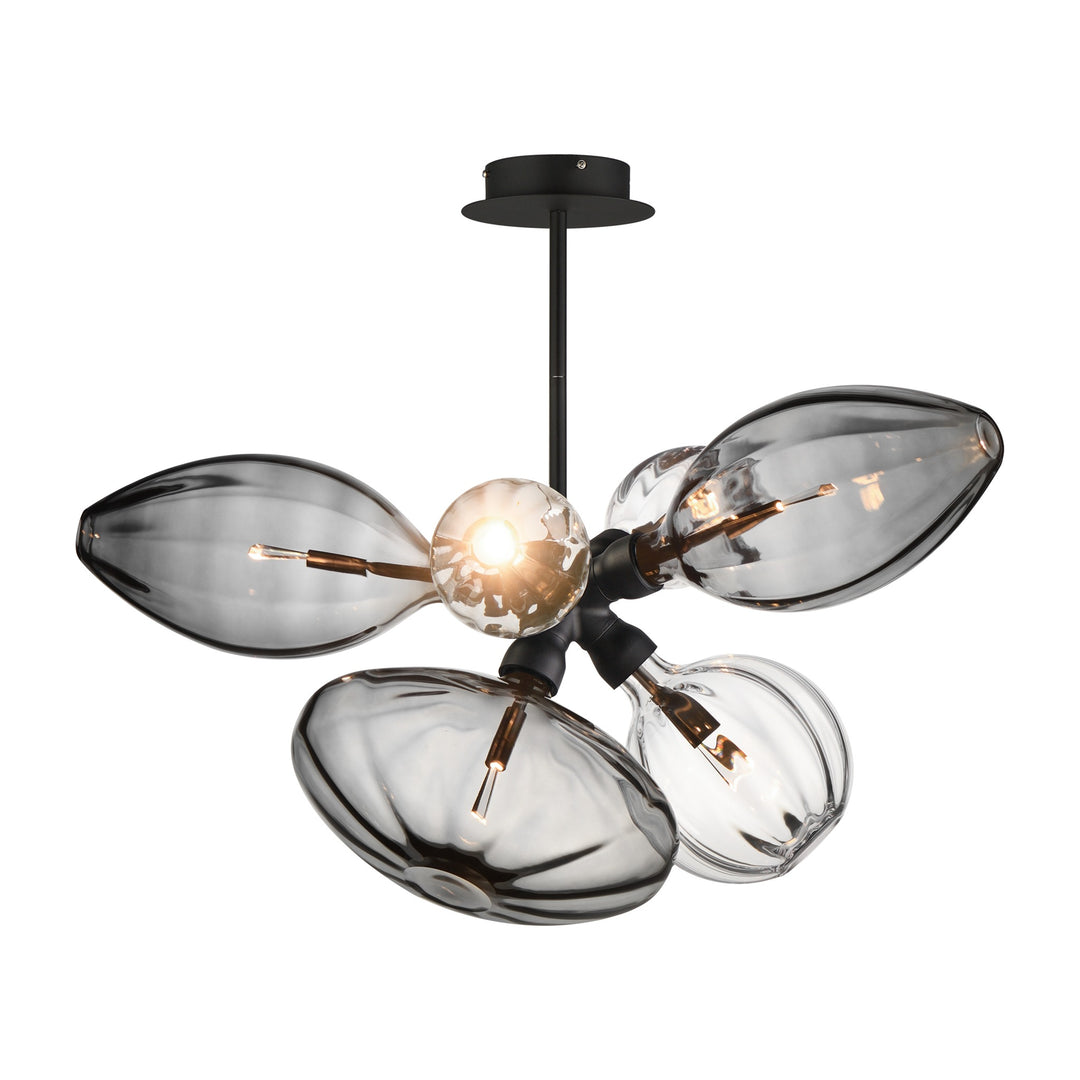 Ray Dance Cluster Ray Dance Single Cluster 6-Light LED Pendant by Studio M Lighting