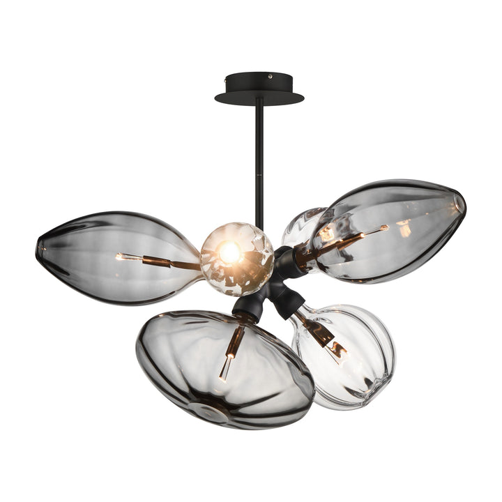 Ray Dance Cluster Ray Dance Single Cluster 6-Light LED Pendant by Studio M Lighting