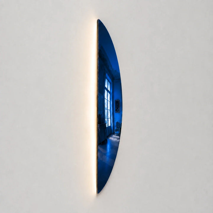 Convex Glow Mirror | Deep Blue Halo by Interior Moderna - view 10