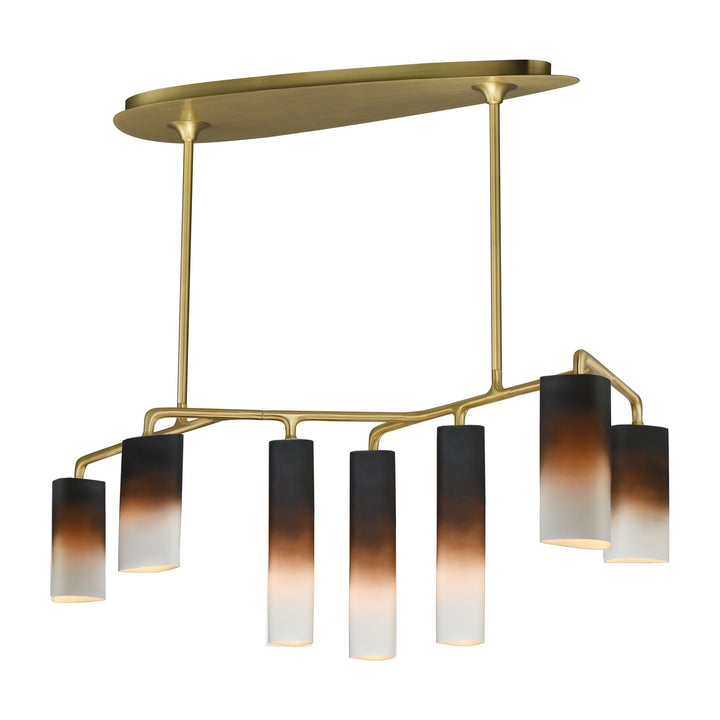 Tropo 7-Light LED Pendant by Studio M Lighting in Vintage Brass