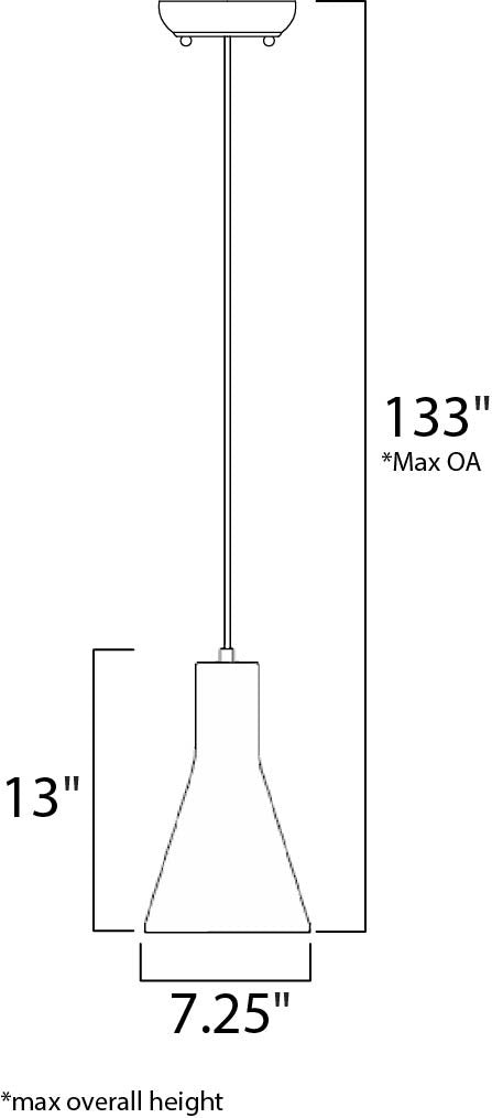 Bond Pendant 162394 by Studio M Lighting – line drawing
