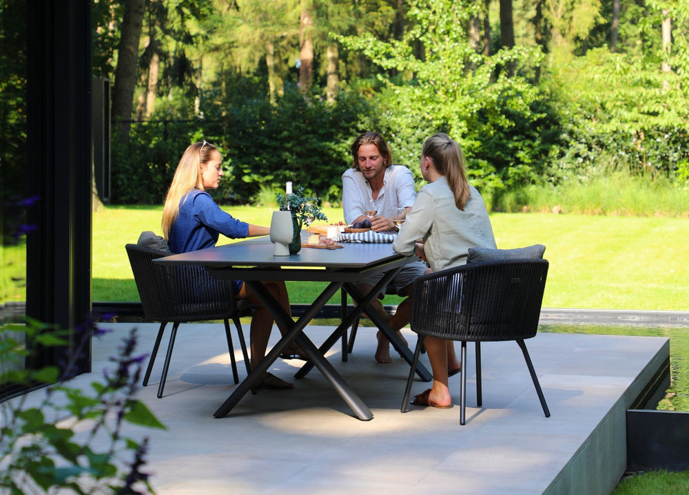 Albatros Rectangular Extendable Dining Table by Whiteline Modern Living – lifestyle