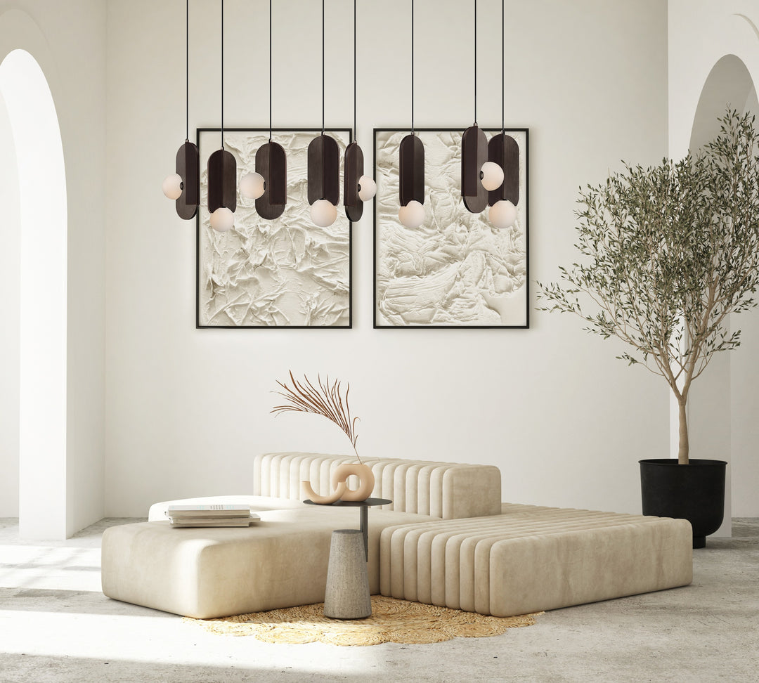 Stitched 8-Light Pendant by Studio M Lighting – lifestyle
