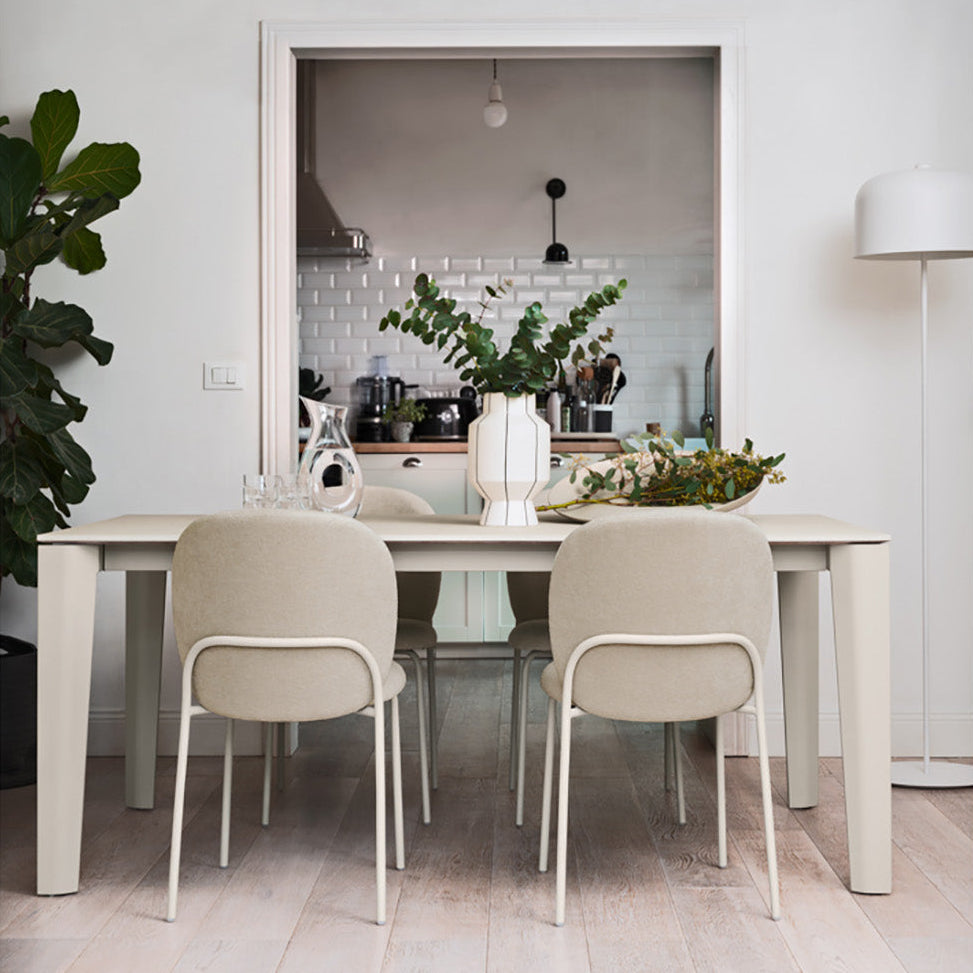 Connubia Cozy Mid Dining Chairs in a bright kitchen dining area