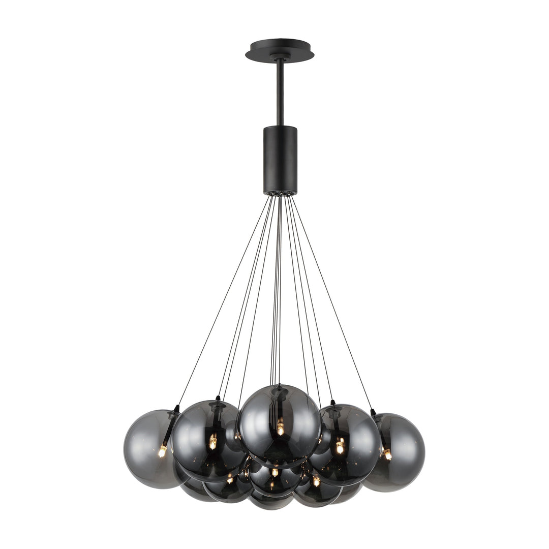 Burst 12-Light LED Pendant by Studio M Lighting in Black