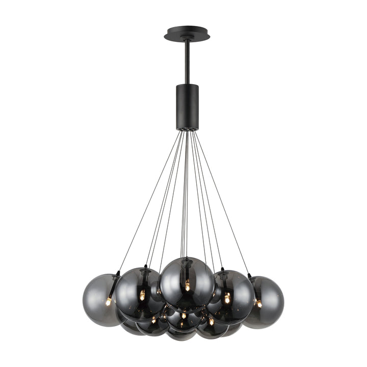 Burst 12-Light LED Pendant by Studio M Lighting in Black