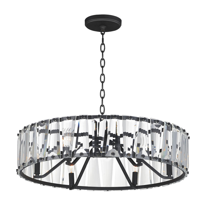 Odeon 6-Light Chandelier by Studio M Lighting in Black