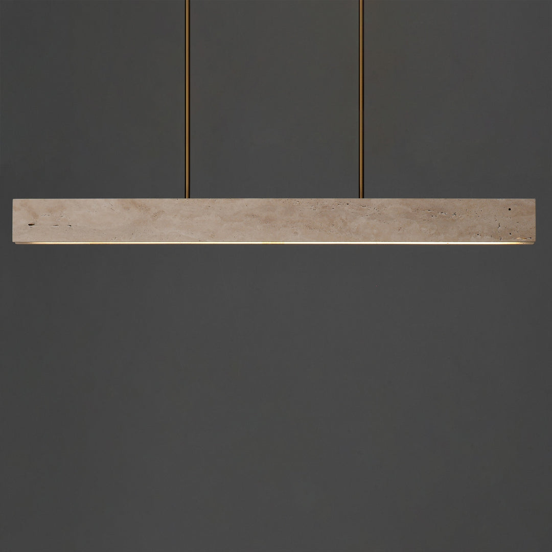 Lintel 47 LED Linear Stone Pendant by Studio M Lighting – lifestyle