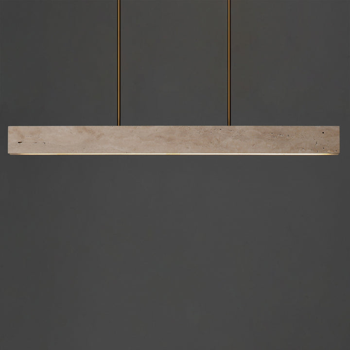 Lintel 47 LED Linear Stone Pendant by Studio M Lighting – lifestyle
