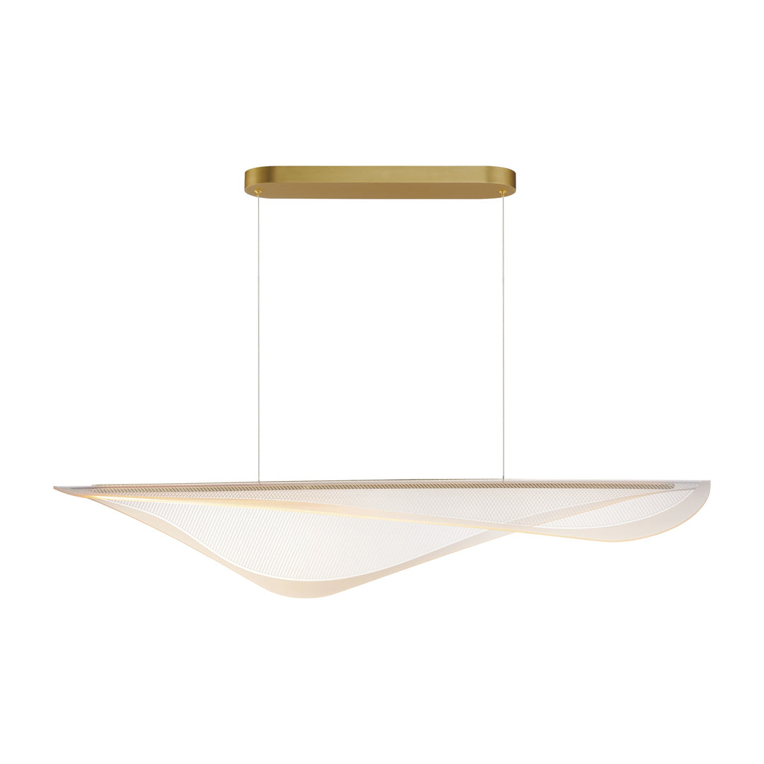 Manta LED Linear Pendant by Studio M Lighting in Gold