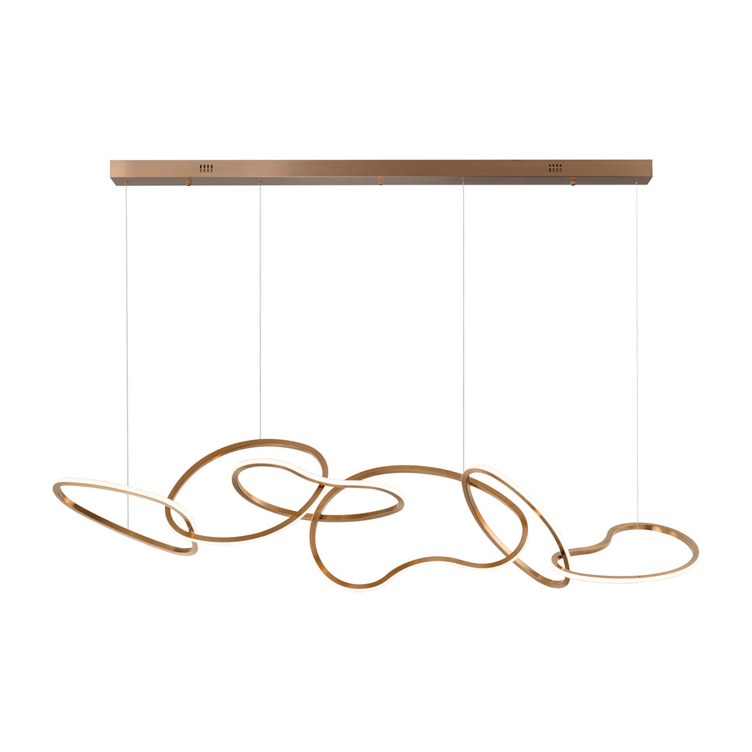 Unity 6-Light LED Pendant by Studio M Lighting in Brushed Champagne