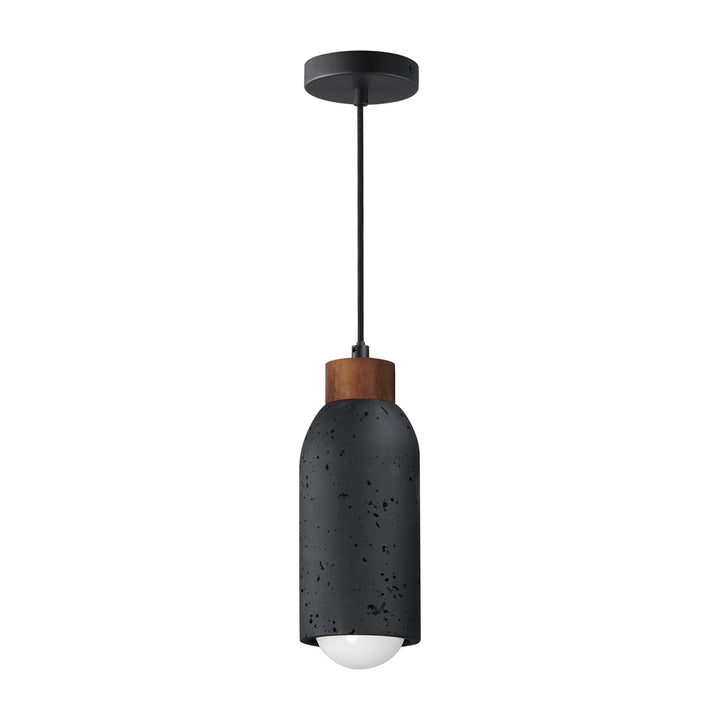 Pompeii Single Pendant by Studio M Lighting in Lava / Black
