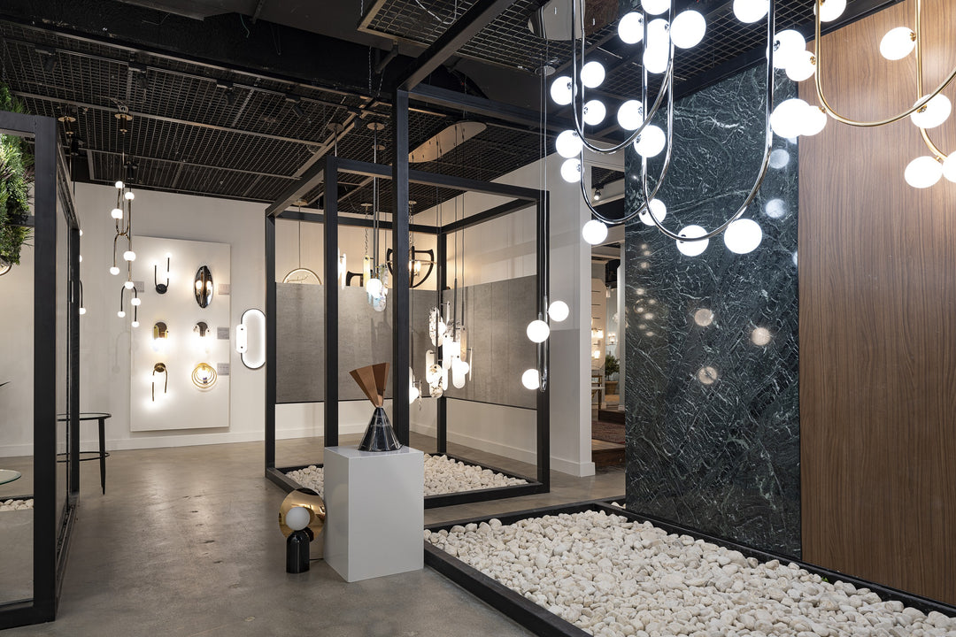 Contour 14-Light Fixed Stem Ceiling Light by Studio M Lighting – lifestyle