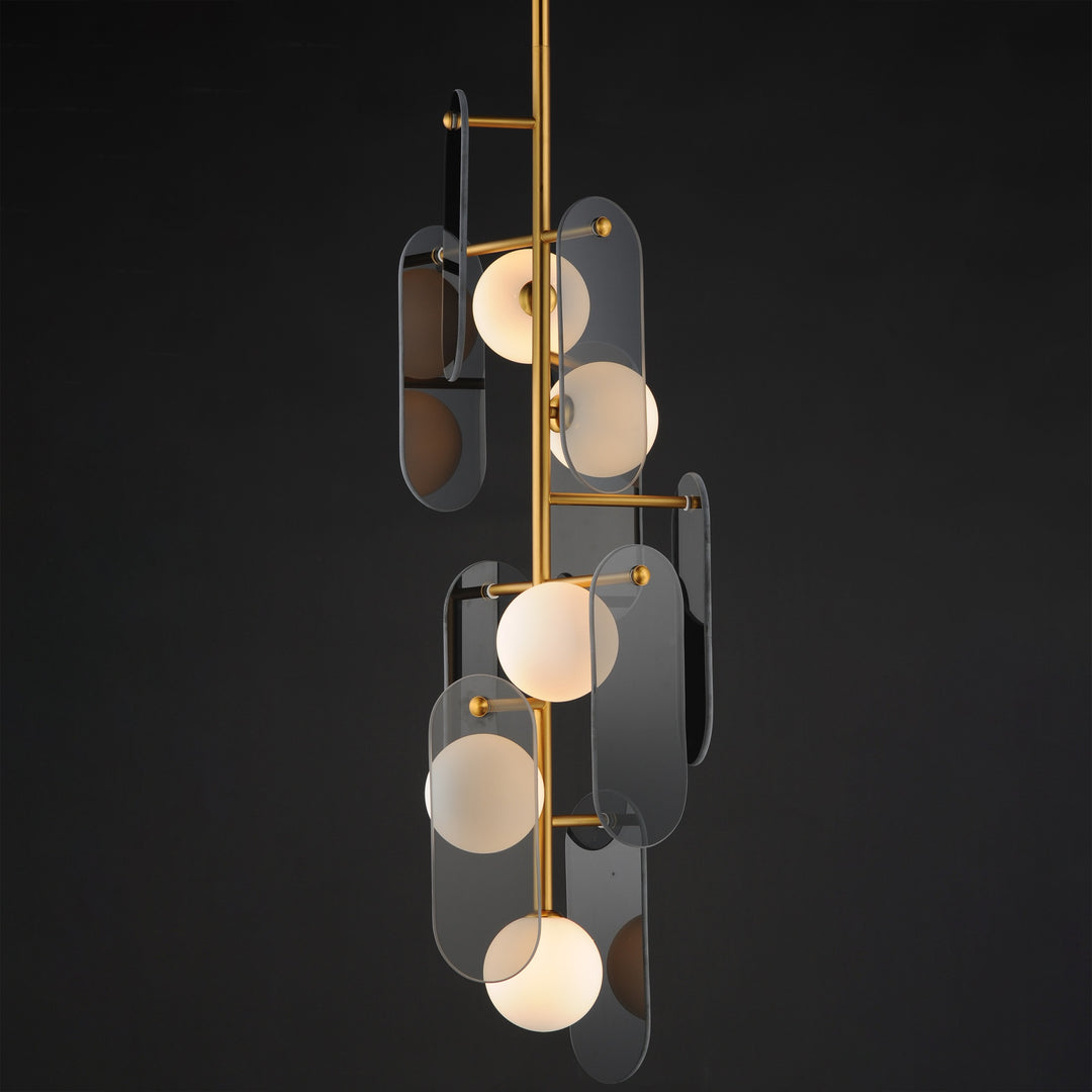 Megalith - Stone Megalith 5-Light Vertical Pendant by Studio M Lighting – lifestyle