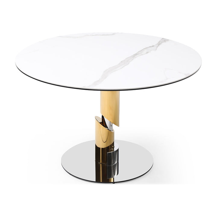 Gloria Round Dining Table by Whiteline Modern Living