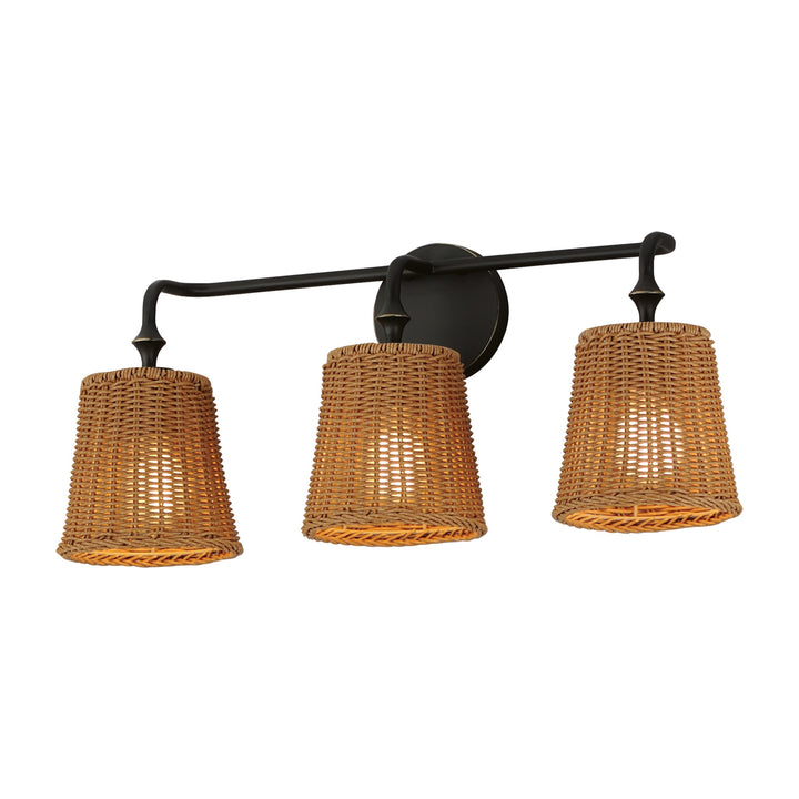 Baja 3-Light Bath Vanity by Studio M Lighting in Dark Bronze