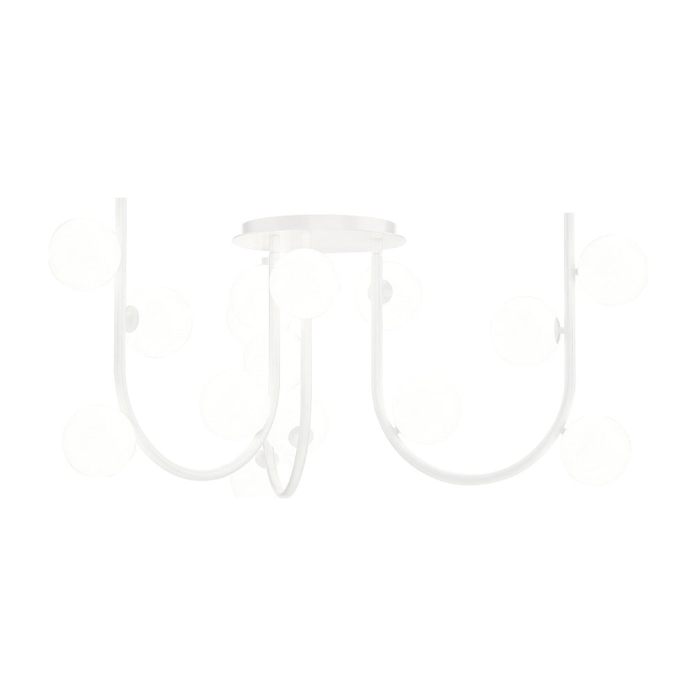Contour MTO Contour 15-Light MTO Fixed Pendant by Studio M Lighting in White