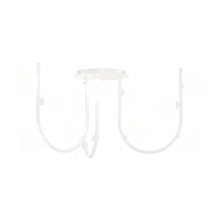 Contour MTO Contour 15-Light MTO Fixed Pendant by Studio M Lighting in White