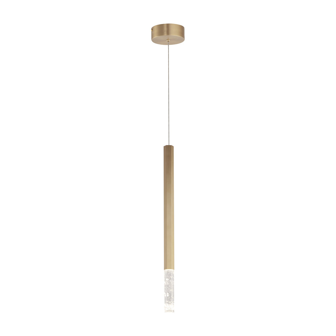 Diaphane LED 1-Light Pendant 151022 by Studio M Lighting in Gold