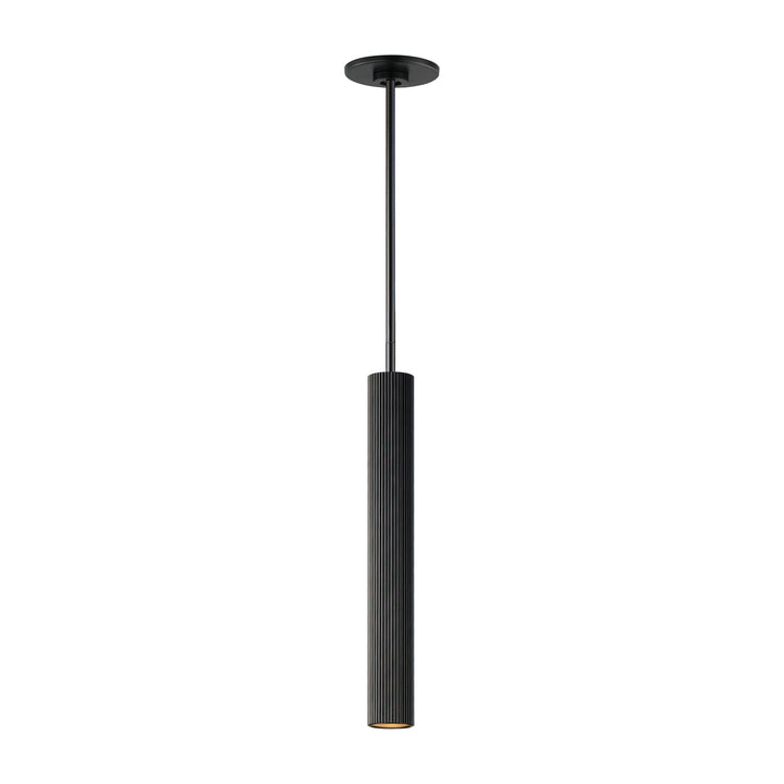 Reeds 1-Light LED Pendant - Stem Hung by Studio M Lighting in Black