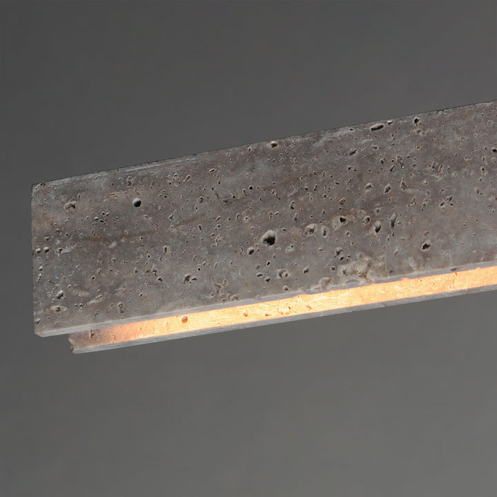 Lintel 59 LED Linear Stone Pendant by Studio M Lighting – lifestyle