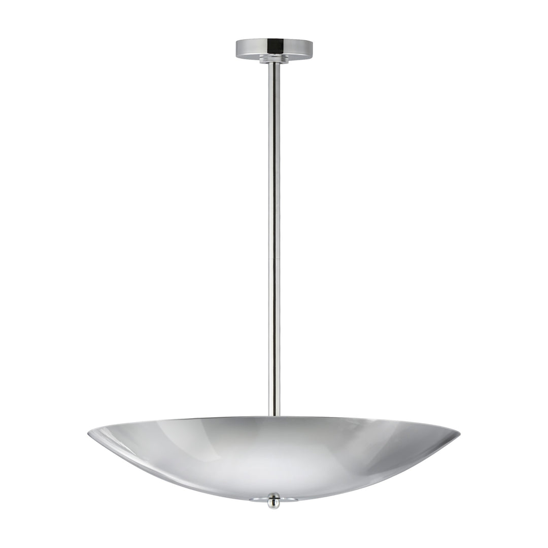 Vesta 24" LED Pendant/Semi-Flush by Studio M Lighting in Polished Chrome