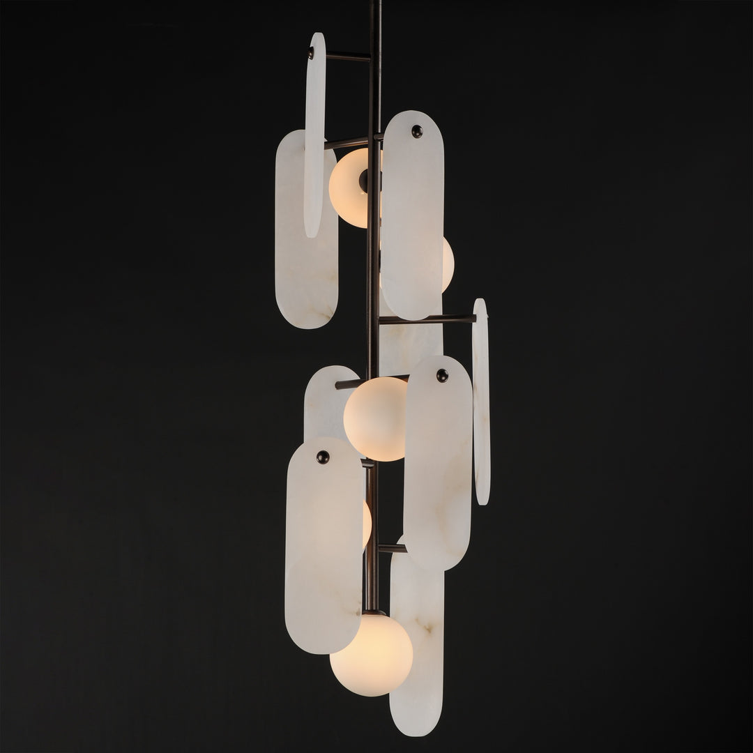 Megalith - Stone Megalith 5-Light Vertical Pendant by Studio M Lighting – lifestyle