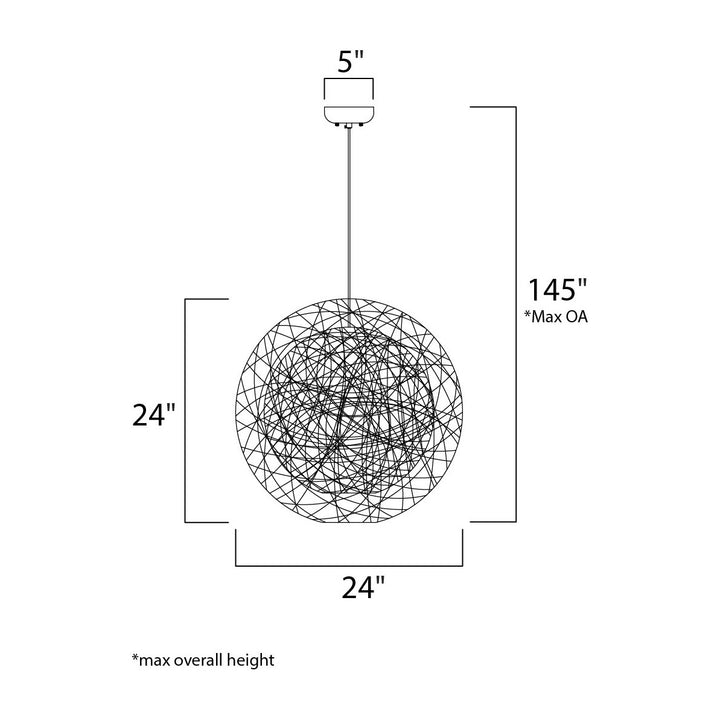Bali Pendant 164407 by Studio M Lighting – line drawing