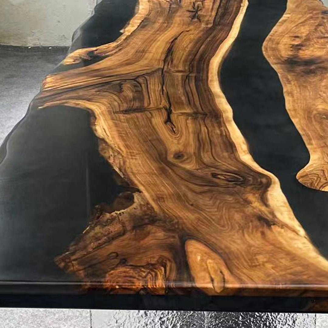 Black Walnut Live Edge River Dining Table by Thomas Dawn