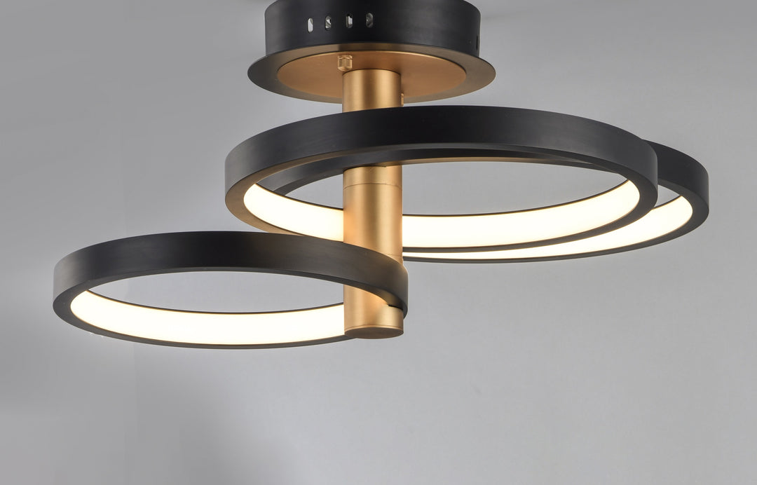 Hoopla LED Semi Flush Mount by Studio M Lighting – lifestyle