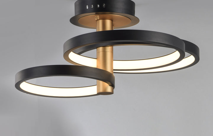 Hoopla LED Semi Flush Mount by Studio M Lighting – lifestyle