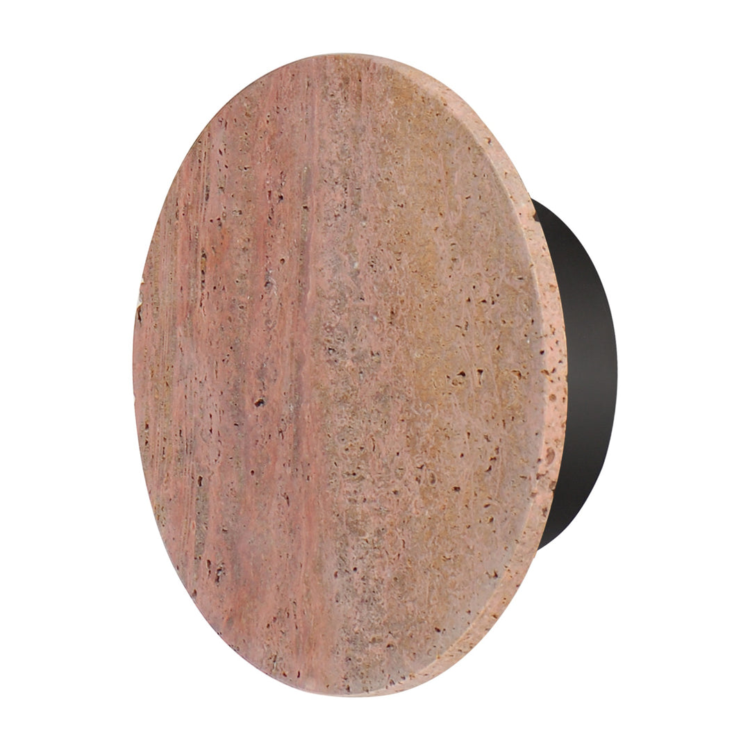 Discus 9 LED Outdoor Wall Sconce by Studio M Lighting in Rosso Laterite / Gunmetal