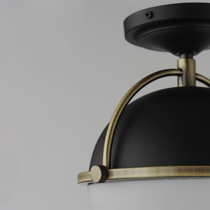 Duke 1-Light Semi Flush Mount by Studio M Lighting – lifestyle