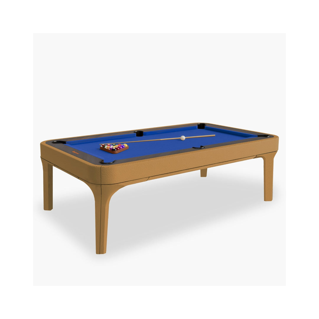 Luca Leather Modern Slate Pool Table