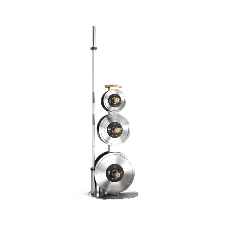 KLOM™ Weight Plate Set with Tower by FYSIK — studio view