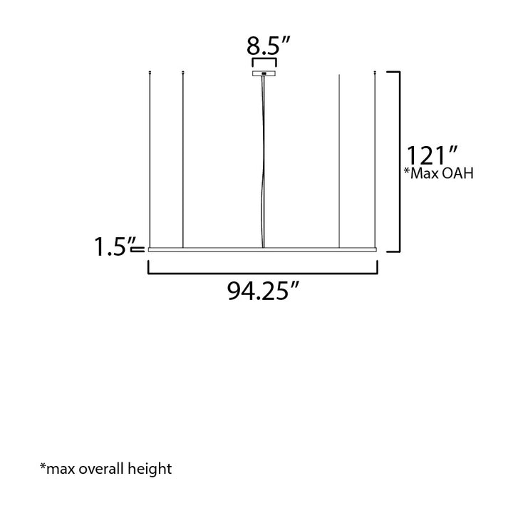 Unity XL Pendant 254718 by Studio M Lighting – line drawing