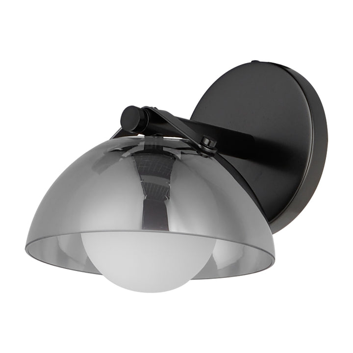 Domain 1-Light Wall Sconce by Studio M Lighting in Black Chrome
