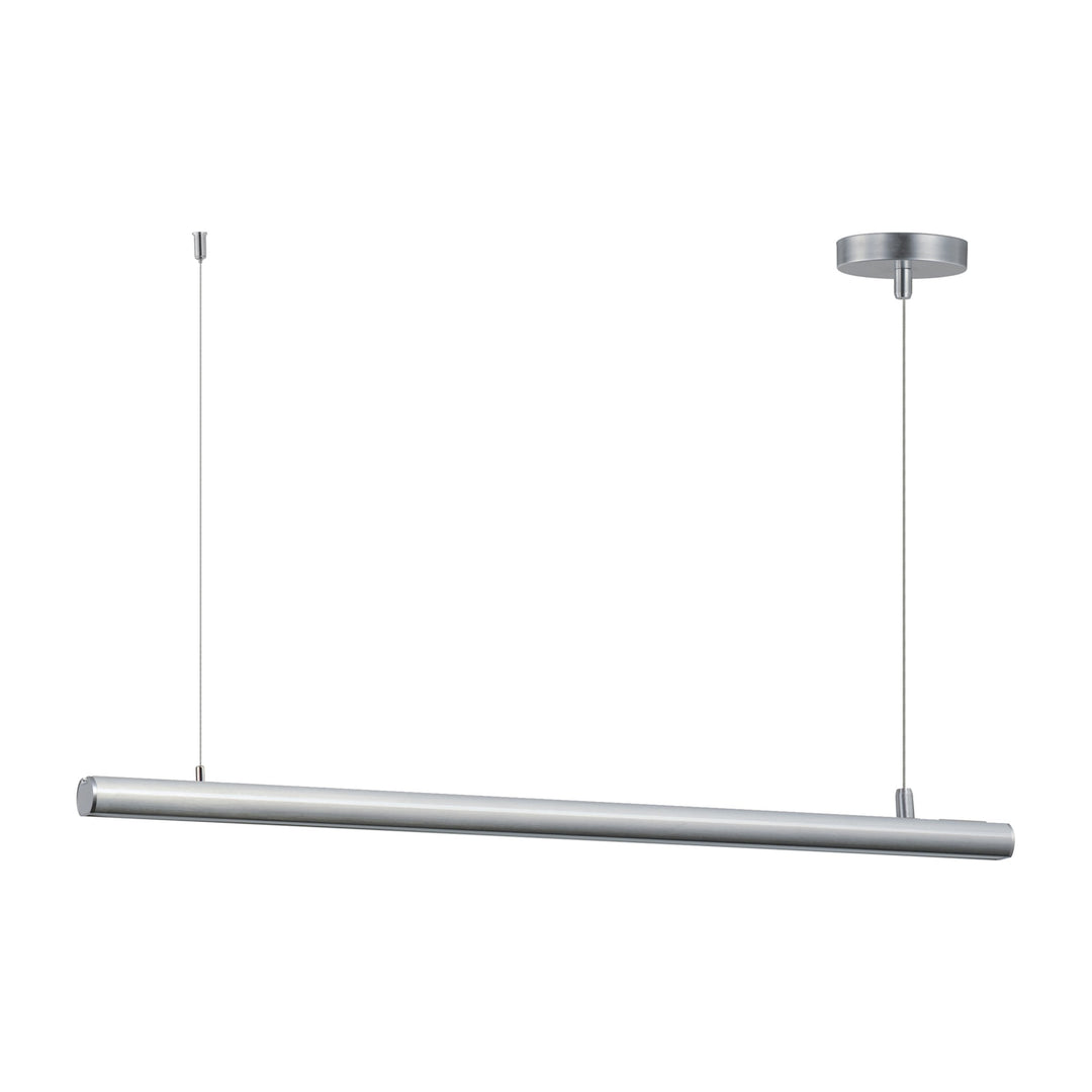 Continuum 36 LED Pendant by Studio M Lighting in Satin Aluminum