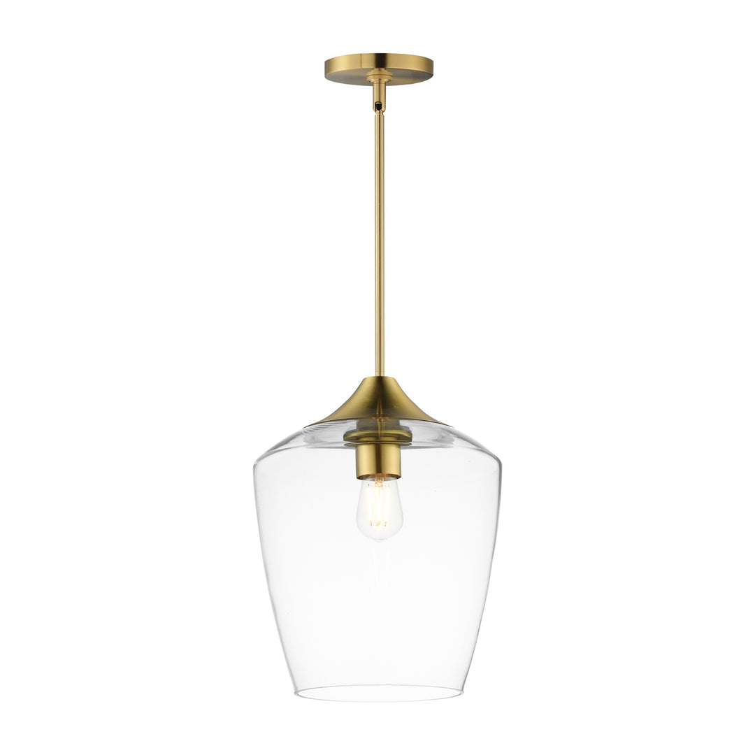 Goblet 12 Single Pendant by Studio M Lighting in Natural Aged Brass