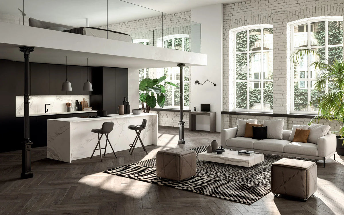 Contemporary coffee table in a modern living room